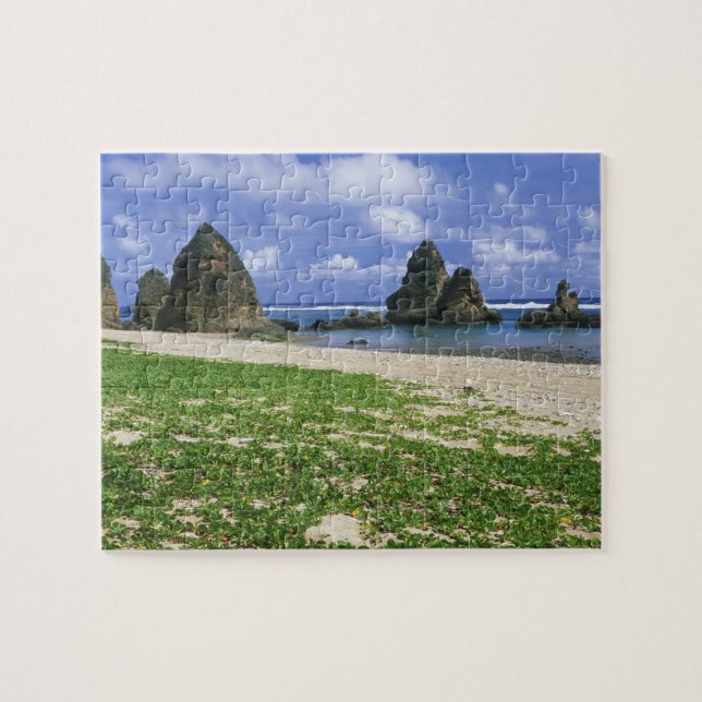 Asia, Japan, Okinawa, Yambaru Coastline, Sea Jigsaw Puzzle (Horizontal)