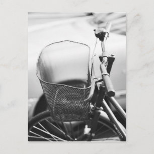 Asia, Japan, Tokyo. Bike basket in the Ginza Postcard