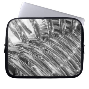 Asia, Japan, Tokyo. Coiled pipe, Tepco Energy Laptop Sleeve