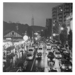 Asia, Japan, Tokyo. Evening, Harajuku Station, Ceramic Tile