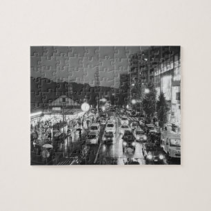 Asia, Japan, Tokyo. Evening, Harajuku Station, Jigsaw Puzzle