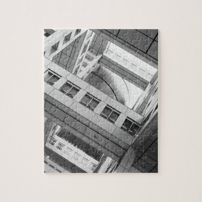 Asia, Japan, Tokyo. Fuji TV Building, Odaiba Jigsaw Puzzle (Vertical)