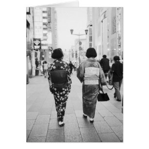 Asia, Japan, Tokyo. Geishas on the Ginza.