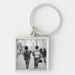 Asia, Japan, Tokyo. Geishas on the Ginza. Key Ring