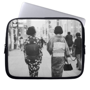 Asia, Japan, Tokyo. Geishas on the Ginza. Laptop Sleeve