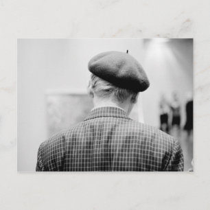 Asia, Japan, Tokyo. Man with Beret, Tokyo Metro Postcard