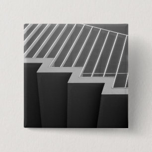 Asia, Japan, Tokyo. Stairs at the Tokyo 2 15 Cm Square Badge