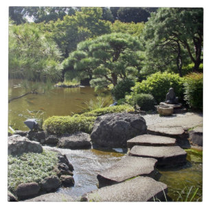 Asia, Japan, Tokyo. The Japanese Garden at the Tile