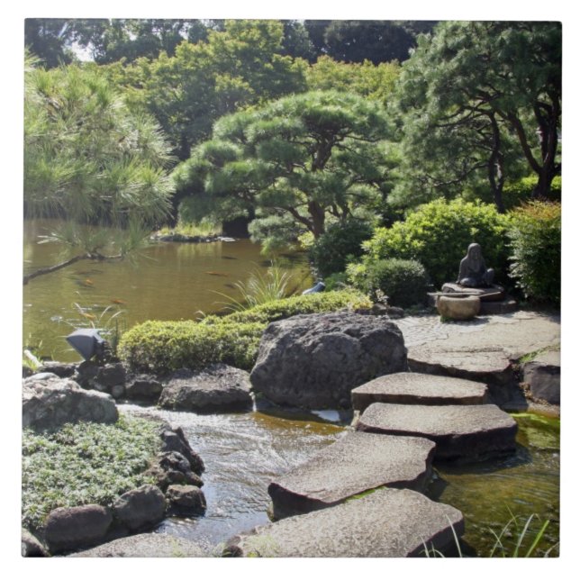 Asia, Japan, Tokyo. The Japanese Garden at the Tile (Front)