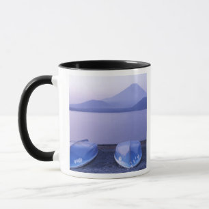 Asia, Japan, Yamanashi, Rowboats on Motosu Lake Mug