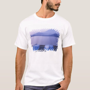Asia, Japan, Yamanashi, Rowboats on Motosu Lake T-Shirt