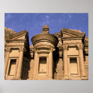 Asia, Jordan, Petra. El Deir, the Monastery. 2 Poster