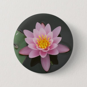 Asia Lotus Flower 6 Cm Round Badge