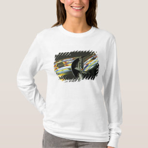 Asia, Malaysia, Melaka. Neon reflections in car T-Shirt