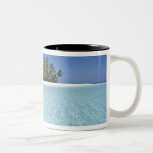 ASIA, Maldives, Ari Atoll, Uninhabited Two-Tone Coffee Mug