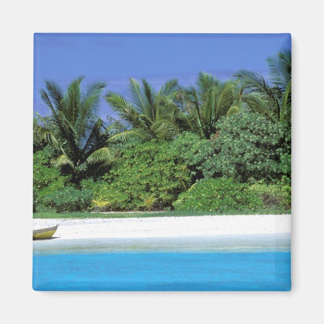 Asia, Maldives. North Male Atoll Magnet (Front)