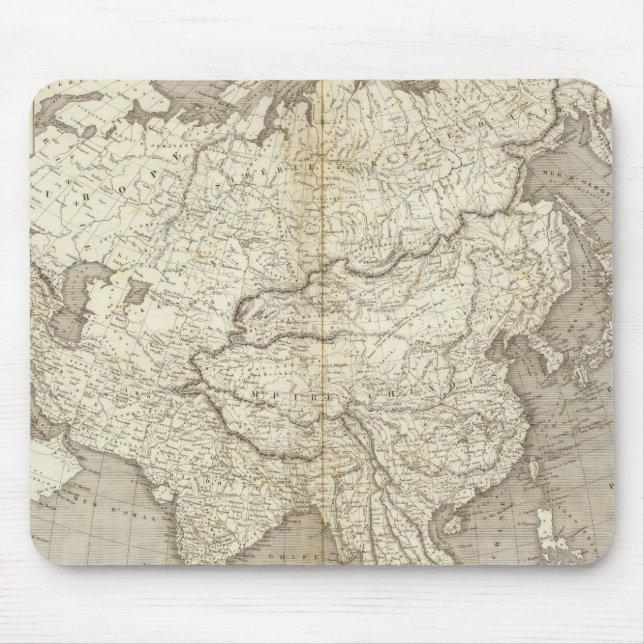 Asia Map Mouse Pad (Front)
