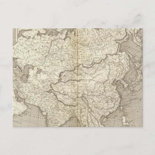 Asia Map Postcard (Front)