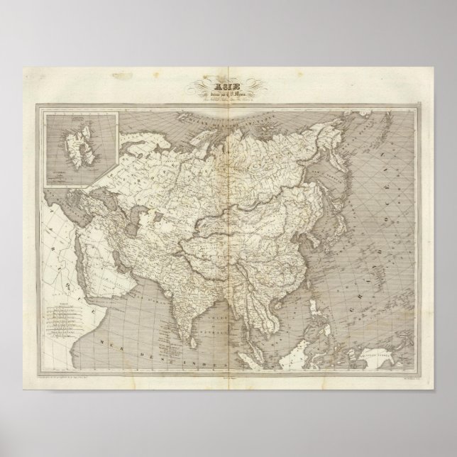 Asia Map Poster (Front)