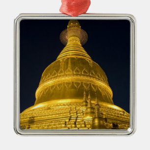 Asia, Mayanmar, Yangon, Buddhist temple in Metal Ornament