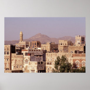 Asia, Middle East, Republic of Yemen, Sana'a. Poster