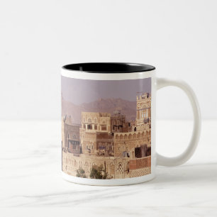 Asia, Middle East, Republic of Yemen, Sana'a. Two-Tone Coffee Mug
