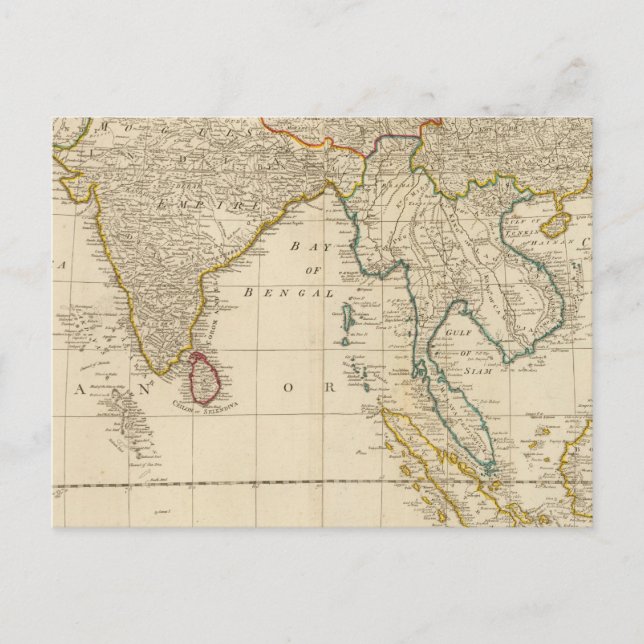 Asia middle postcard (Front)