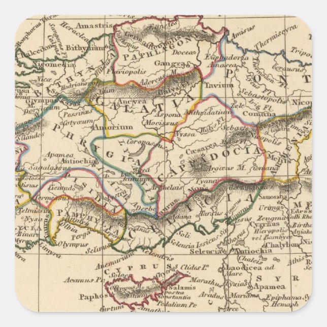 Asia Minor Square Sticker (Front)