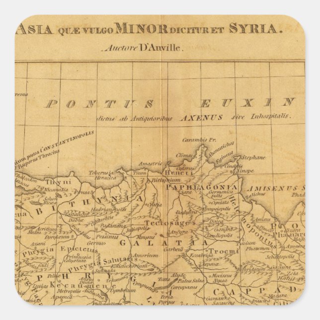 Asia Minor, Syria Square Sticker (Front)