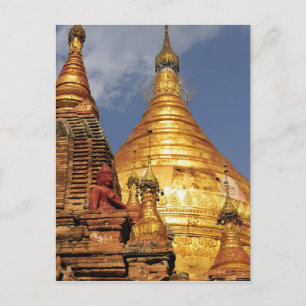 Asia, Myanmar (Burma), Bagan (Pagan). The Dhamma Postcard