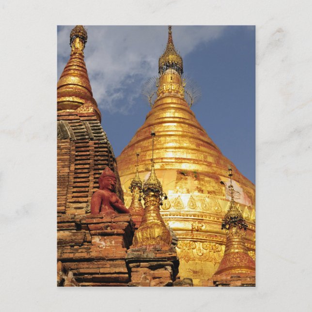 Asia, Myanmar (Burma), Bagan (Pagan). The Dhamma Postcard (Front)
