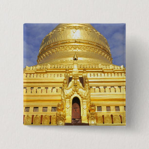 Asia, Myanmar (Burma), Bagan (Pagan). The Shwe 15 Cm Square Badge