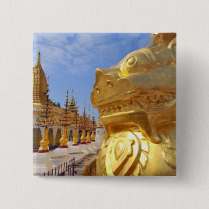 Asia, Myanmar (Burma), Bagan (Pagan). The Shwe 4 15 Cm Square Badge