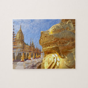 Asia, Myanmar (Burma), Bagan (Pagan). The Shwe 4 Jigsaw Puzzle