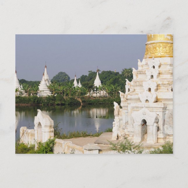 Asia, Myanmar (Burma), Mandalay. A buddhist Postcard (Front)