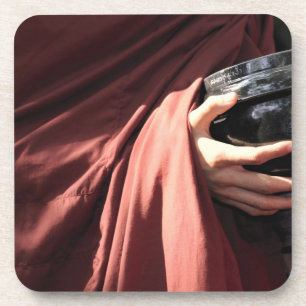 Asia, Myanmar (Burma), Mandalay. Novice monks Coaster