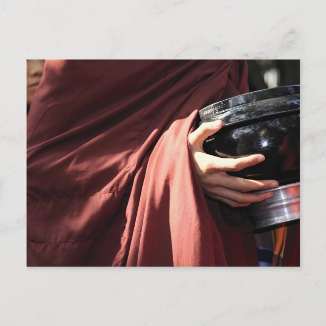 Asia, Myanmar (Burma), Mandalay. Novice monks Postcard (Front)