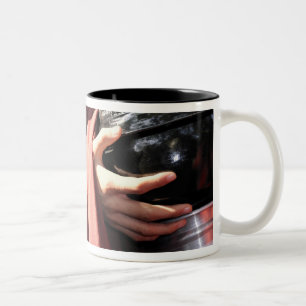 Asia, Myanmar (Burma), Mandalay. Novice monks Two-Tone Coffee Mug