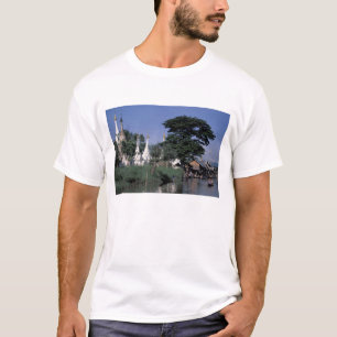 Asia, Myanmar, Inle Lake. A floating market. T-Shirt