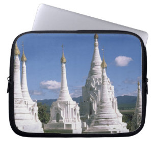 Asia, Myanmar, Inle Lake. Pagodas. 2 Laptop Sleeve