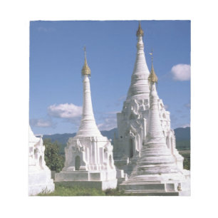 Asia, Myanmar, Inle Lake. Pagodas. 2 Notepad