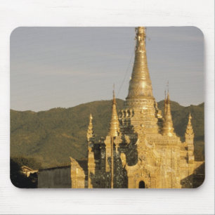 Asia, Myanmar, Inle Lake. Pagodas. Mouse Pad