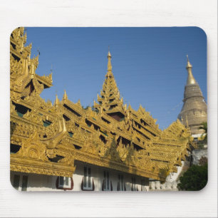 Asia, Myanmar, Yangon. Golden stupa of Shwedagon 2 Mouse Pad