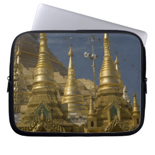 Asia, Myanmar, Yangon. Golden stupa of Shwedagon Laptop Sleeve