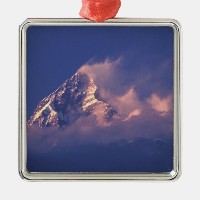 Asia, Nepal. Machhapuchhare Metal Tree Decoration (Front)