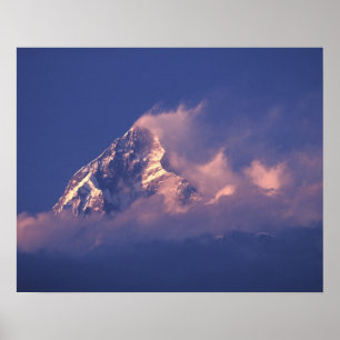 Asia, Nepal. Machhapuchhare Poster