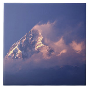 Asia, Nepal. Machhapuchhare Tile