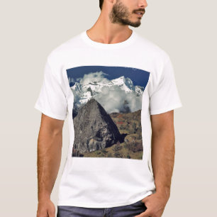 Asia, Nepal, Sagarmatha NP. A Buddhist prayer T-Shirt
