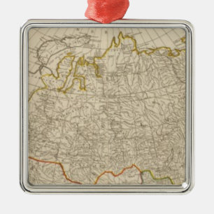 Asia north metal ornament