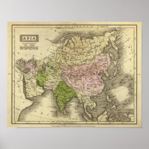 Asia Olney Map Poster